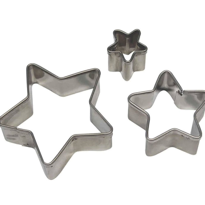 PME  Stainless Steel Star Cutters - Set of 3