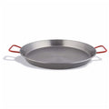 Pujadas Red Handle Black Steel Paella Pan (10 Sizes)