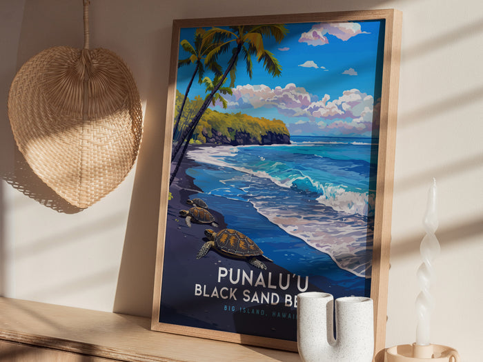 Punalu'u Beach, Big Island Hawaii