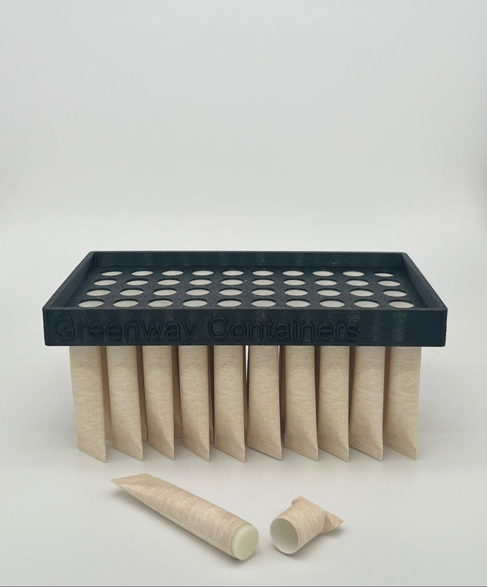 Reusable Filling Tray for Squeeze-Up Lip Balm Tubes