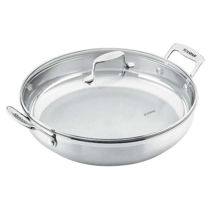 Scanpan Impact Chef Pan with Lid - 32cm