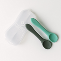 Silicone Spoon Set Turquoise and Charcoal