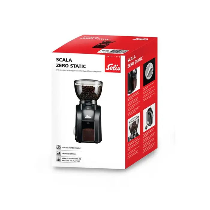 Solis Scala Zero Static Burr Grinder - Black