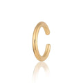 SPECGS172 Slim Plain Single Ear Cuff - Gold Plated