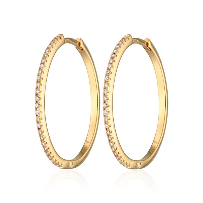 SPG-64 Sparkling Perfect Hoop Earrings