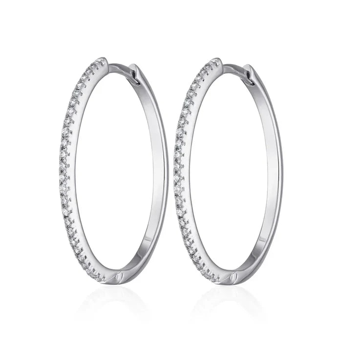 SPS-64 Sparkling Perfect Hoop Earrings