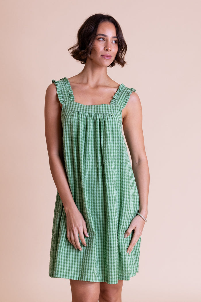 SS3210 Frill Strap Dress