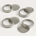 Stainless Steel Ring + Lid, 4 Pack