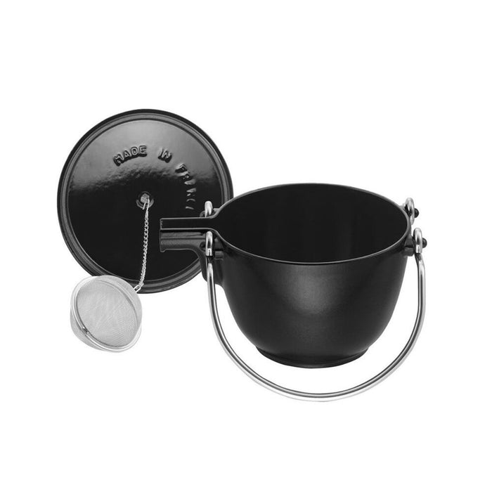 Staub Cast Iron Round Teapot With Tea Infuser - 1.15L