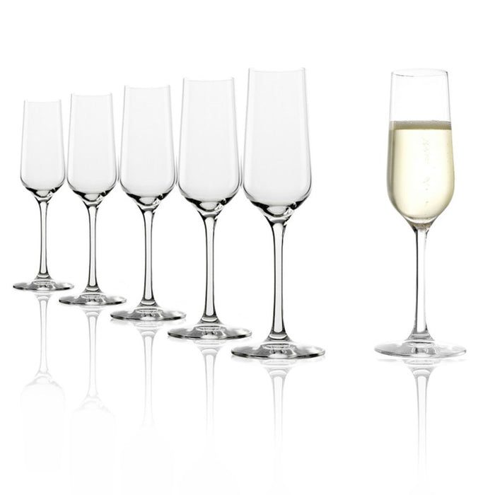 Stolzle Revolution Champagne Flute Glasses - 200ml - Set of 6