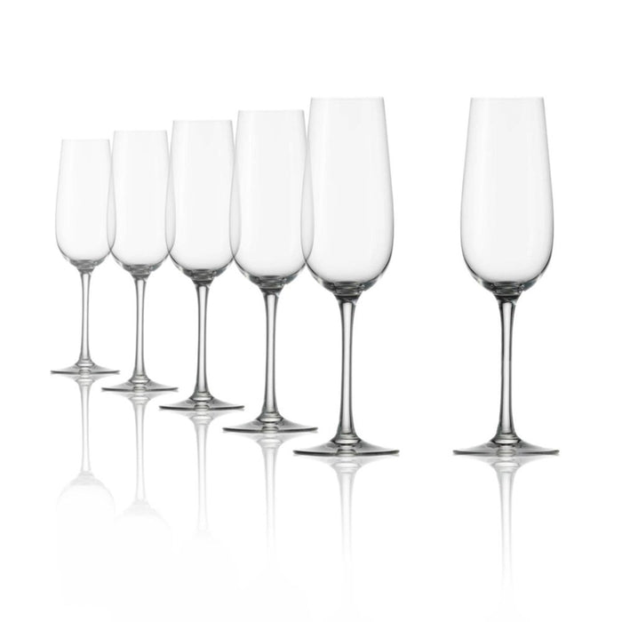 Stolzle Weinland Champagne Flute Glasses - 200ml - Set 6