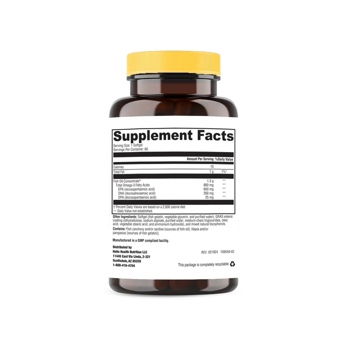 Super Omega-3 EPA/DHA Fish Oil 60 Softgels