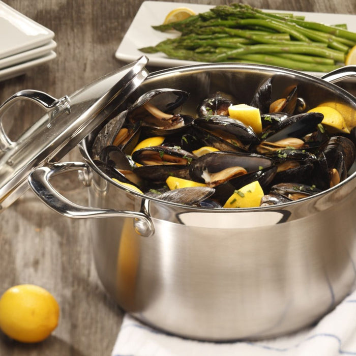Swiss Diamond Premium Steel Casserole with Lid - 24cm / 6.2L