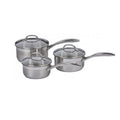 Swiss Diamond Premium Steel Saucepan Set - 3 Piece