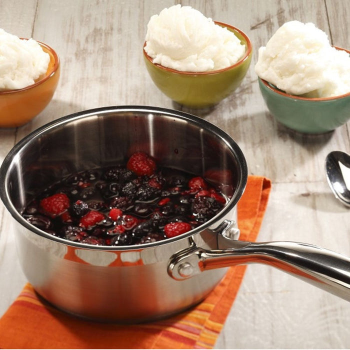 Swiss Diamond Premium Steel Saucepan with Lid - 18cm / 2L