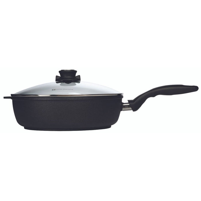 Swiss Diamond XD Non Stick Saute Pan with Glass Lid - 28cm