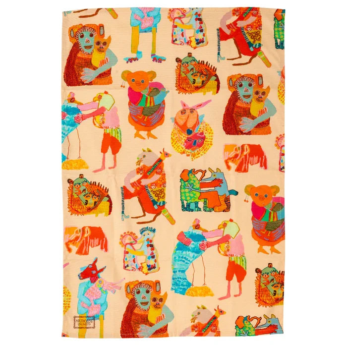 Tea079 Organic Cotton Tea Towel - Love is in the Air