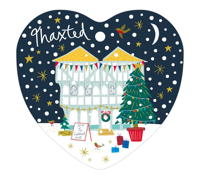 Thaxted Ceramic Heart Decoration Xmas