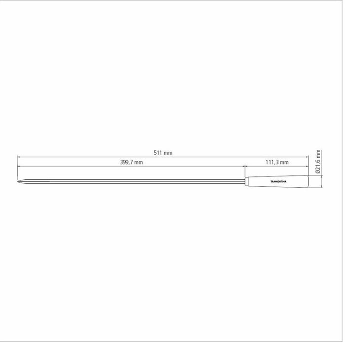 Tramontina Churrasco Skewer -  50cm = 6 Piece Set