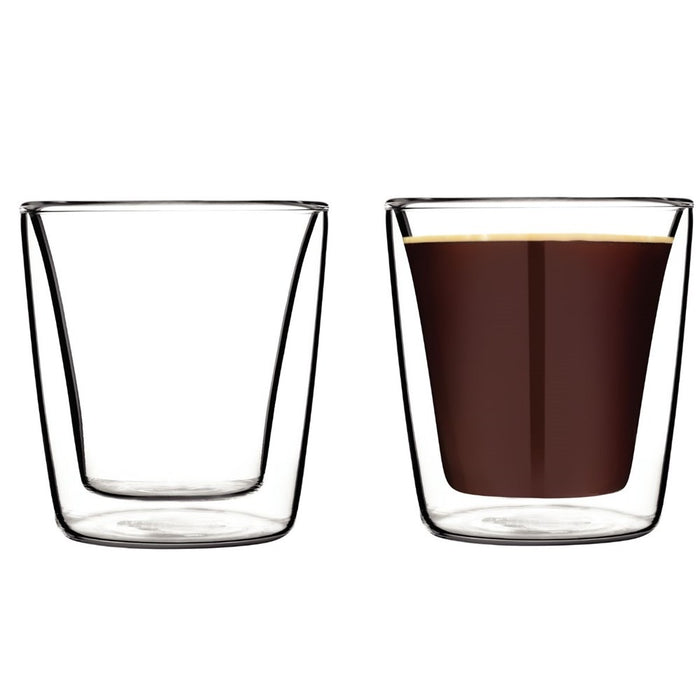 Tramontina Double Wall Espresso Glass - 85ml - Set 2