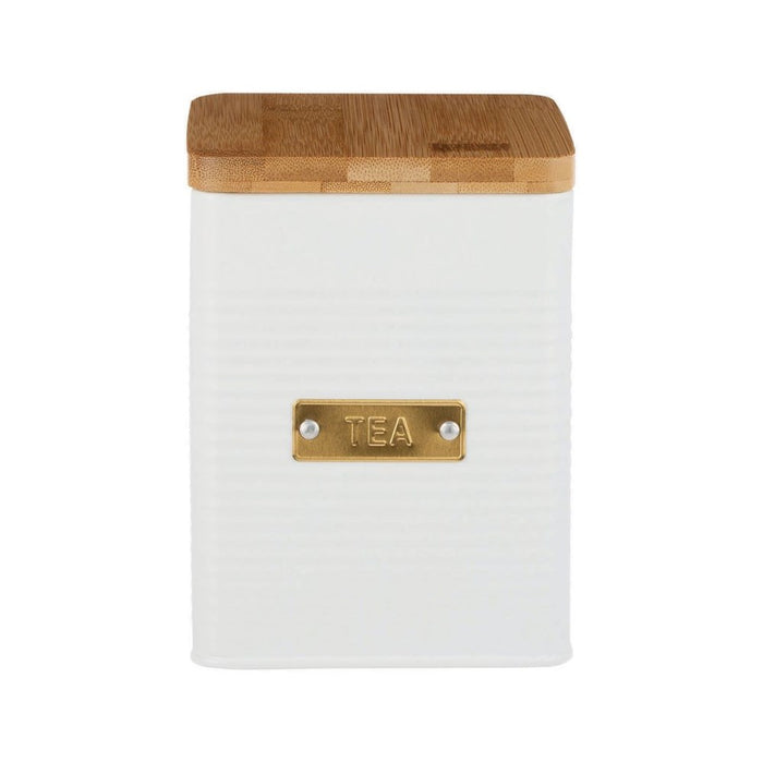 Typhoon Living Otto Square Tea Storage, White - 1.6L