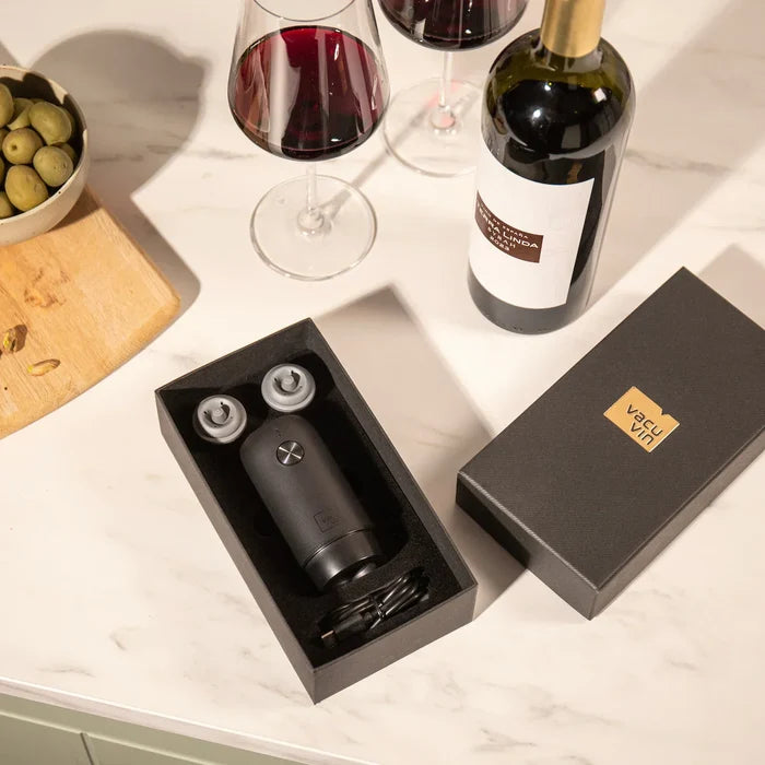 Vacu Vin Elektrische Wine Saver Vacuümpomp + 2 Doppen