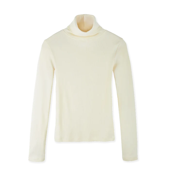 Women's Ribbed Turtleneck Top