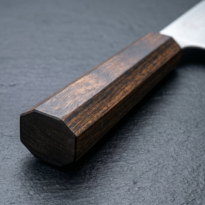 Yaxell Kiritsukemes Hana 20 cm - 3 laags RVS - donkerbruin Pakkahouten heft