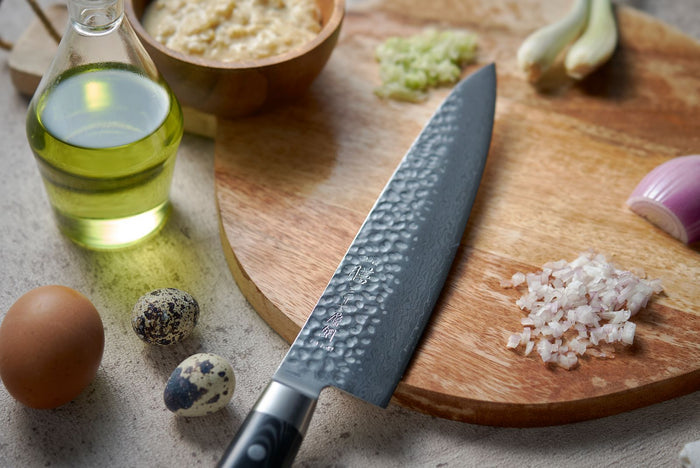 Yaxell Koksmes Zen 24 cm - 37 laags roestvrij damast staal - canvas Micarta heft