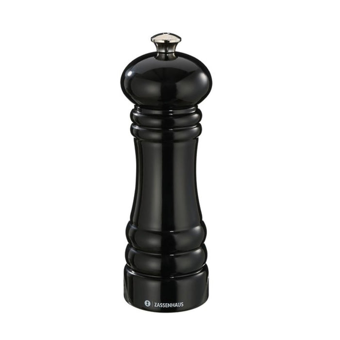 Zassenhaus Berlin Black Gloss Pepper Mill - 18cm