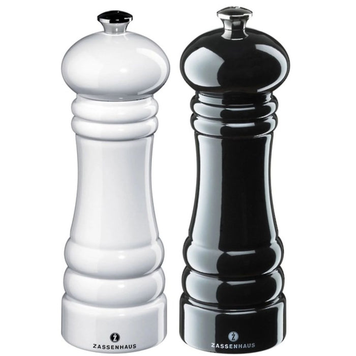 Zassenhaus Berlin Gloss Salt and Pepper Mill Set - 18cm