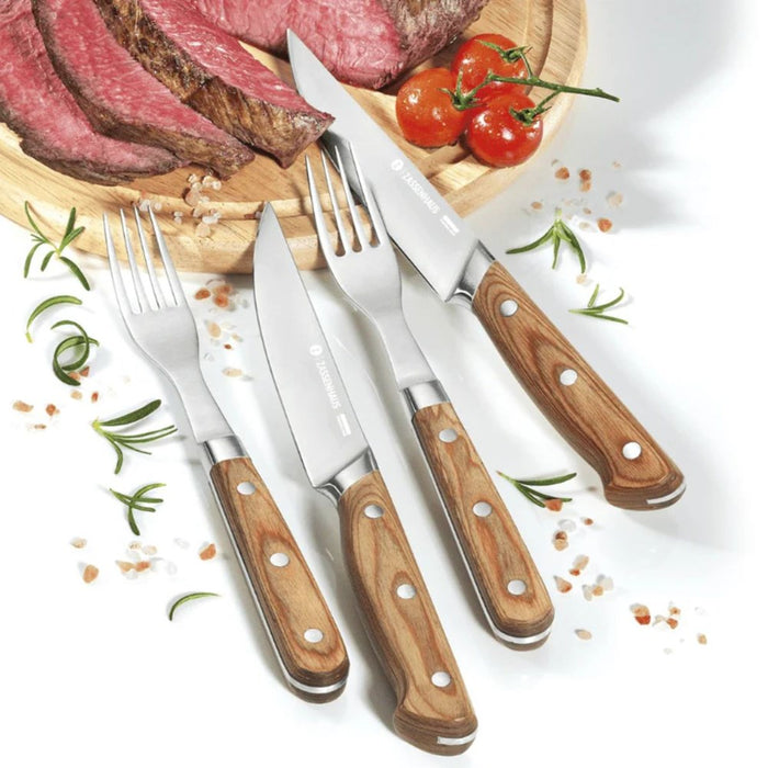 Zassenhaus Steak Knife and Fork Set - 2 pairs