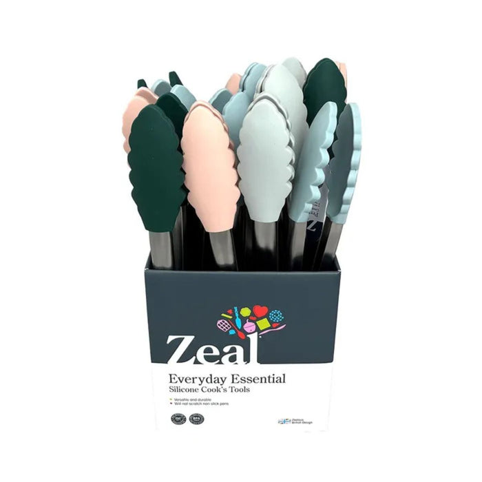 Zeal Tongs Silicone Head - 26cm - 4 Colours