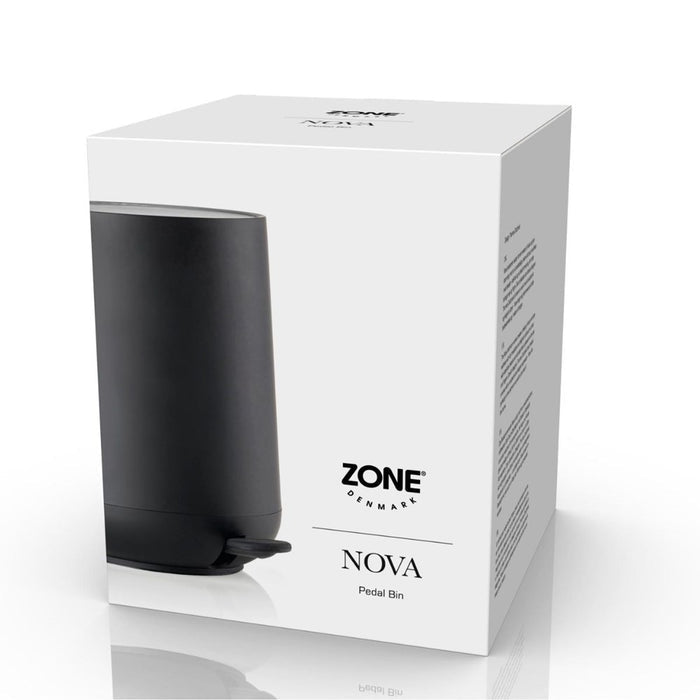 Zone Denmark Nova Pedal Bin - Black - 3L